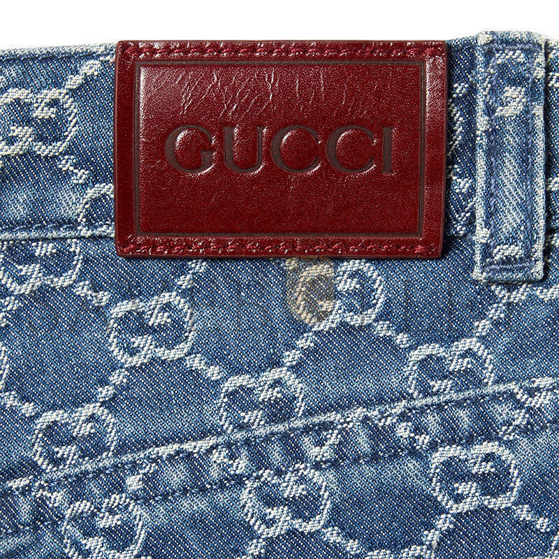GUCCI CHILDREN'S GG DENIM JACQUARD PANTS 638161